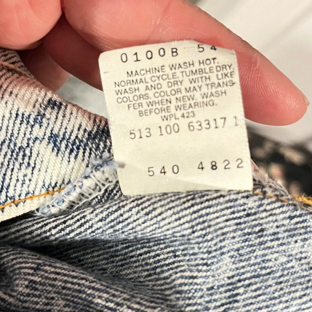 Vintage Levis 540 Relaxed Fit Acid Wash Jeans Made in USA W36 L29 Blue Denim